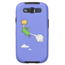 Señora Farting Mobile Case del vuelo de la galaxia Galaxy SIII Coberturas