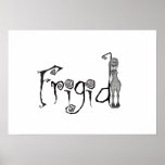 señora frígida de la muñeca de 3D Bonga - estilo a Poster