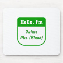Señora futura Mousepad - personalizada Tapete De Raton