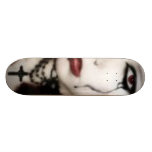 Señora gótica patines 