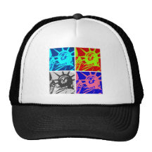 Señora Liberty New York City del arte pop Gorra