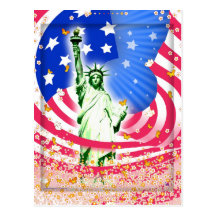 Señora Liberty, Nueva York Postales