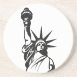 Señora Liberty Posavasos Personalizados