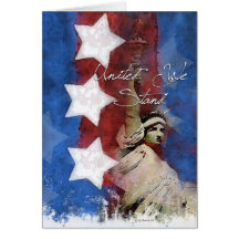 Señora Liberty, tarjeta de felicitación de la ayud