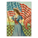 Señora Liberty tarjetas