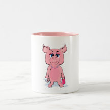 Señora linda Pig Tazas