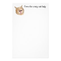 Señora loca del gato  papeleria de diseño