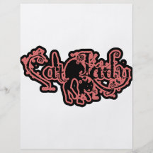 Señora loca Red del gato Tarjetas Publicitarias