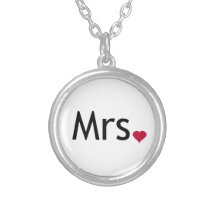 Señora - mitad de Sr. y señora sistema Collares Personalizados
