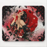 Señora Mousepad del rosa rojo Tapetes De Ratones