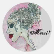 ¡Señora No.3_Merci! Pegatina