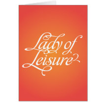 Señora Of Leisure 1B Tarjeta