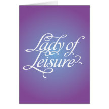 Señora Of Leisure 4B Tarjetón