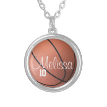 Señora personalizada Basketball Necklace Colgante