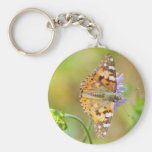 Señora pintada Butterfly Keychain Llaveros