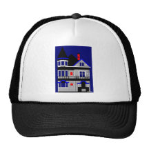 Señora pintada gorro de camionero
