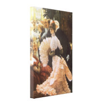 Señora política de James Tissot, Victorian del vin Impresión En Lona
