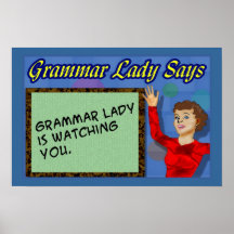 Señora Posters de la gramática