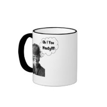Señora retra divertida Oh You Nasty Taza De Café