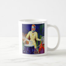 Señora retra Women Scientist de la pulpa de las mu Taza