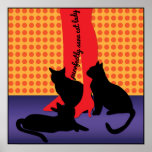Señora sana del gato de Purrfectly Poster