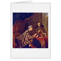 Señora Sealing A Letter By Jean-Baptiste Chardin Tarjetas