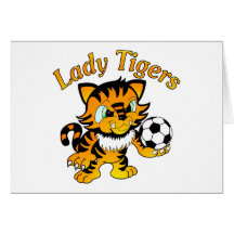 Señora Tigers Soccer Tarjeta