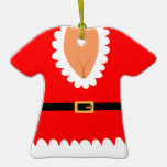 Señora traviesa Claus Custom Holiday Ornament Ornamento Para Arbol De Navidad