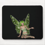 Señora verde Fairy 7 - arte de la fantasía 3D - Alfombrillas De Ratón