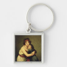 Señora Vigee-Lebrun y su hija Llaveros