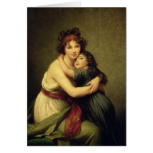 Señora Vigee-Lebrun y su hija Tarjetas