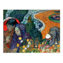 Señoras de Arles, jardín en Etten, Vincent van Gog Tarjetas Postales
