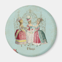 Señoras de París del francés de Marie Antonieta Imán Para Frigorífico