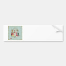 Señoras de París del francés de Marie Antonieta Pegatina De Parachoque