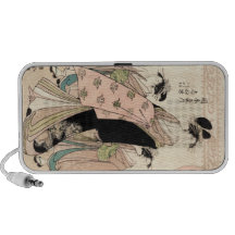 Señoras japonesas frescas del geisha del ukiyo-e d mini altavoces