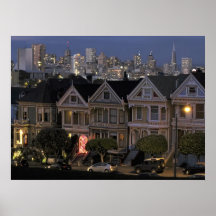 SEÑORAS PINTADAS de San Francisco Poster
