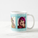 Señoras preciosas del vintage con la taza de los g