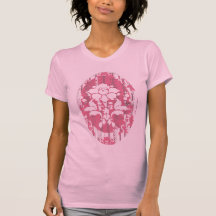 Señoras rosadas de la multitud del Grunge Camiseta