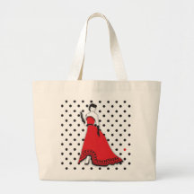 Senorita clásico en rojo bolsas de mano