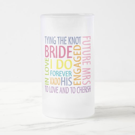 Sentimientos de la novia que casan la taza