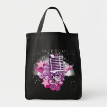 Señuelo del micrófono bolsas lienzo