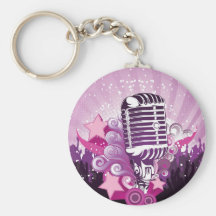 Señuelo del micrófono llaveros personalizados