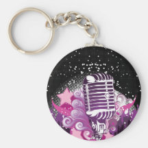 Señuelo del micrófono llaveros personalizados