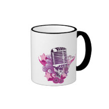 Señuelo del micrófono tazas