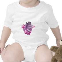 Señuelo del micrófono traje de bebé
