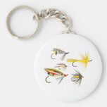 Señuelos de la pesca con mosca llavero personalizado