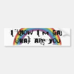Sepa que soy pegatina para el parachoques gay pegatina de parachoque