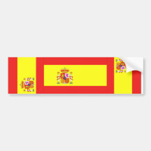 separador de españa etiqueta de parachoque