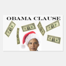 Separe al pegatina de la cláusula de Obama de la r