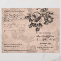 Sepia de los rosas del vintage del programa de la  tarjeton